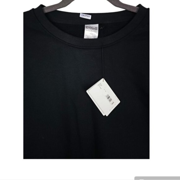 Wolford Logo Sweat Dress Black/Steel Oversized With Logo-Print Day Dress Size S - Picture 12 of 14